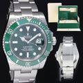 2017 MINT Rolex Submariner Hulk 116610LV Green 40mm Ceramic Watch Box