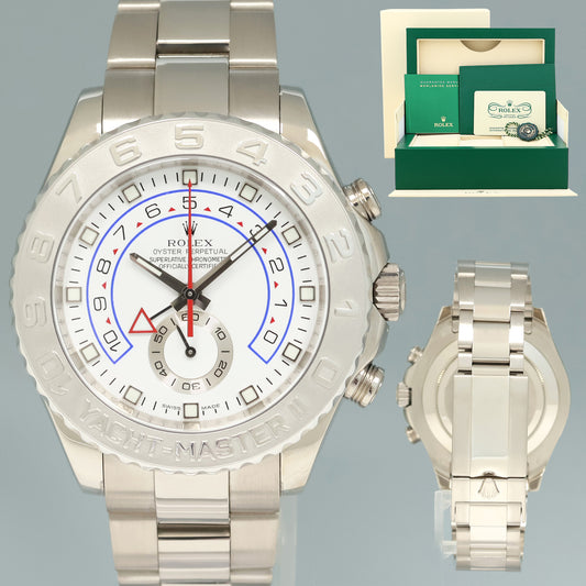 2023 CPO Papers MINT Rolex Yacht-Master II 2 18k White Gold 44mm 116689 Watch Box