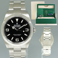 2025 NEW PAPERS Rolex 224270 Explorer Black Arabic Dial Steel 40mm Oyster Watch Box