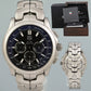 MINT TAG Heuer Link Calibre 36 CT511A Black Dial Steel Calibre Steel 42mm Watch Box