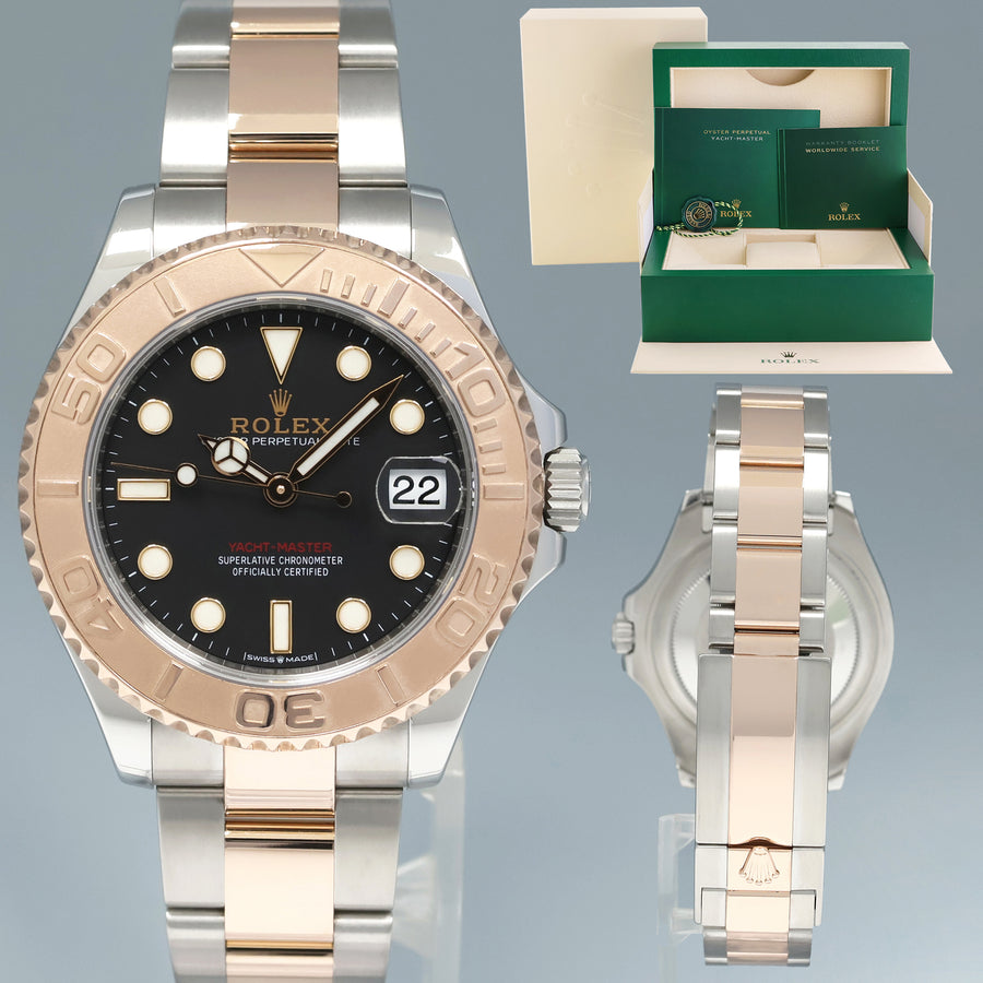 2020 MINT Rolex Yacht-Master 268621 Two Tone Rose Gold 37mm Watch Box