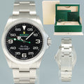 2024 NEW Rolex Air-King 126900 Green Arabic 40mm Steel Oyster Watch Box