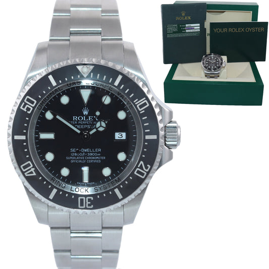 MINT PAPERS Rolex Sea-Dweller DEEPSEA 116660 Steel 44mm Black Ceramic Watch