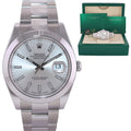 2020 MINT Rolex DateJust 41 Steel 126300 Silver Dial Oyster 41mm Watch Box