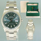 NEW 2023 PAPERS Rolex DateJust 36mm 126200 Steel Oyster Green Dial Watch Box