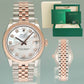 2024 NEW Rolex DateJust Rose Gold Two Tone Steel 31mm 278271 Mother of Pearl Diamond Watch