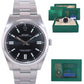 2023 NEW PAPERS Rolex 124300 Oyster Perpetual Steel 41mm Black Watch Box