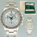 2010 Rolex Daytona 116520 Glacier Blue Diamond Steel Platona Ceramic 40mm Watch Box