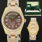 2014 MINT Rolex Masterpiece Day Date 18948 Tahitian Dark MOP Diamond Tridor Gold Watch