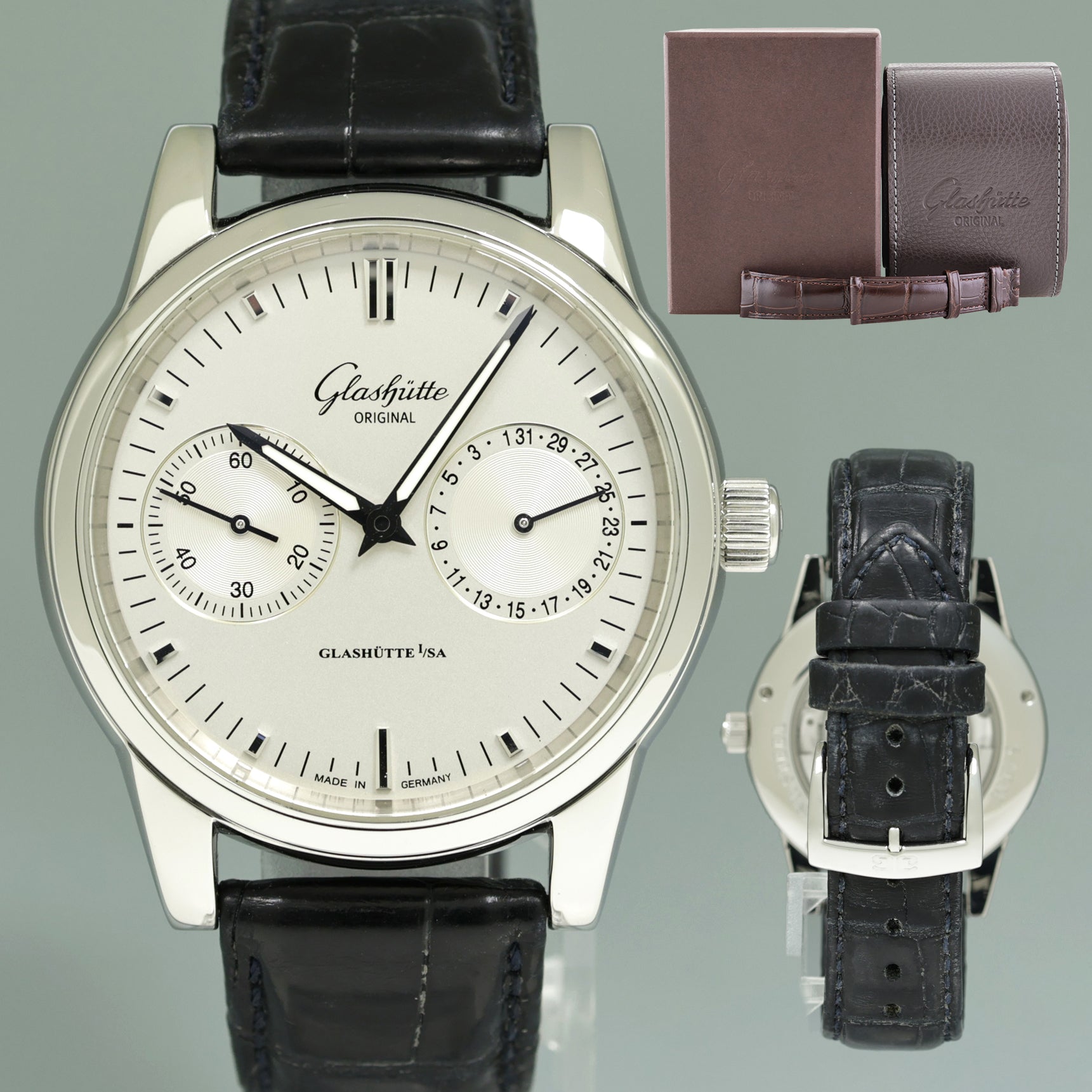 Glashutte senator hand date sale