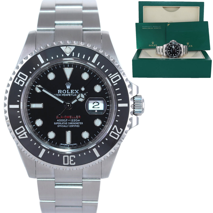 2018 MINT Rolex 126600 Red Seadweller SD43 43mm Mark 1 Mk1 Ceramic Steel Watch Box