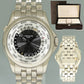 MINT Patek Philippe 5130/1g 39mm White Gold Bracelet Blue World Time Watch Box