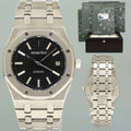 2007 PAPERS MINT 15300ST Audemars Piguet Royal Oak Black 39mm Steel Watch Box