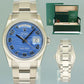 2007 MINT Rolex President Day Date Blue Wave 18209 White Gold Oyster Watch Box