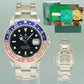 2002 Rolex GMT-Master II 2 Pepsi Blue Red Steel 16710 Watch Black Watch Box