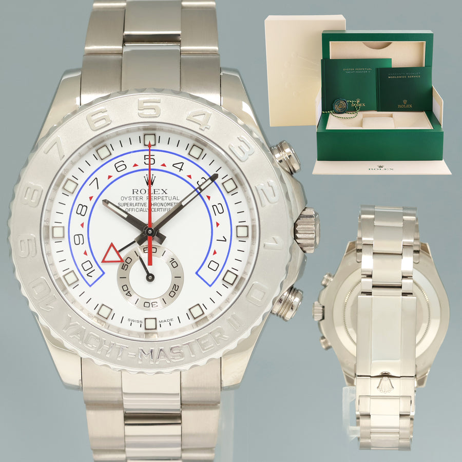 2023 CPO Papers MINT Rolex Yacht-Master II 2 18k White Gold 44mm 116689 Watch Box