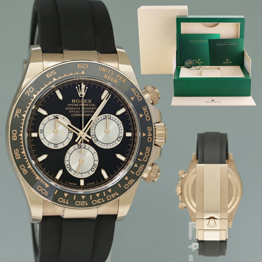 SEPT 2024 NEW Rolex Daytona Rose Gold 126515LN Ceramic Black Watch Box