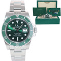 MINT PAPERS Rolex Submariner Hulk Green Dial Ceramic 116610LV Steel Watch Box