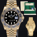 2026 NEW PAPERS Rolex GMT Master II Yellow Gold 126718 GRNR Jubilee Watch Box