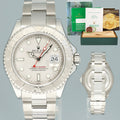 MINT PAPERS Rolex Yacht-Master 16622 Steel Platinum Bezel Oyster 40mm Watch