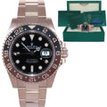 2025 NEW PAPERS Rolex GMT Master Rose Gold Ceramic Root Beer 126715 Watch Box