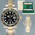 2023 NEW PAPERS Rolex Submariner 41mm Black 126613LN Two Tone Gold Steel Watch Box