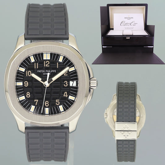 MINT PAPERS Patek Philippe Steel Aquanaut Black Rubber JUMBO 5065 38mm Watch Box