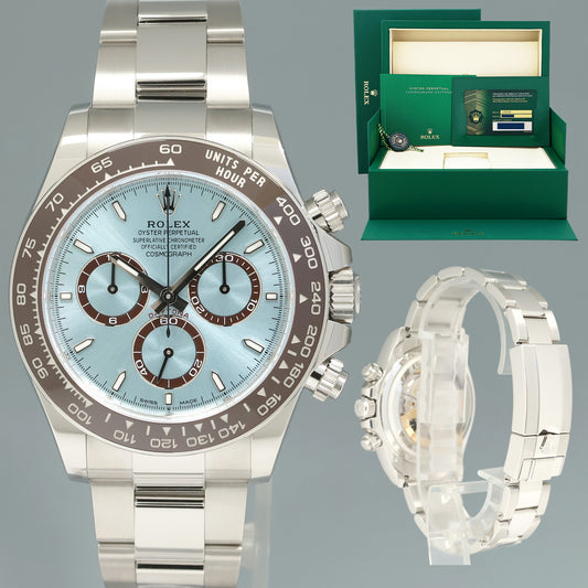 2026 NEW PAPERS Rolex Daytona 126506 Platinum Glacier Blue Ceramic Bezel Watch Box