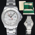 2009 MINT Rolex Yacht-Master 16622 Steel Platinum Bezel Oyster 40mm Watch Box