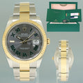 MINT PAPERS 126333 Rolex DateJust 41 Two Tone Yellow Gold Wimbledon Watch Box