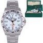 2022 NEW PAPERS Rolex Explorer II 42mm 226570 White Polar Steel Date Watch Box