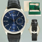 MINT Rolex Cellini Date Blue Dial White Gold 39mm Leather Automatic 50519 Watch Box