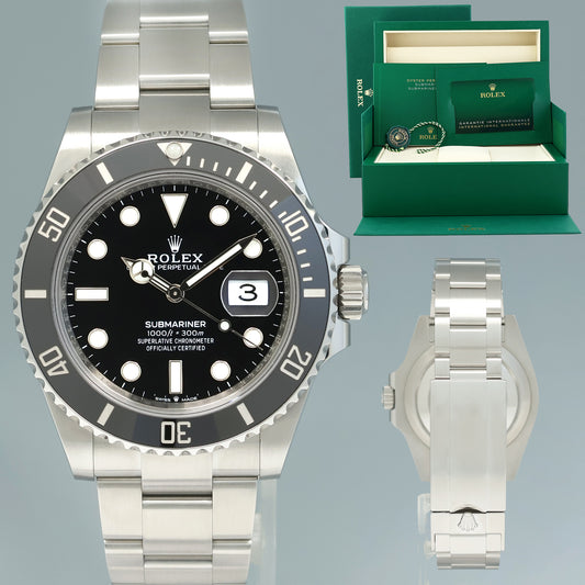 2025 NEW PAPERS Rolex Submariner 41mm Black Dial Ceramic 126610LN Watch Box