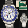 2020 MINT Rolex Yacht-Master 2 MERC HANDS Steel 44mm Blue 116680 Watch Box