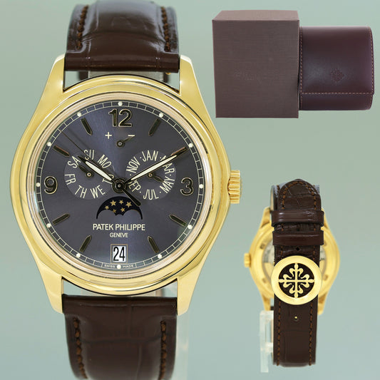 MINT Patek Philippe 5146J Yellow Gold Annual Calendar Slate 39mm Moon Watch Box
