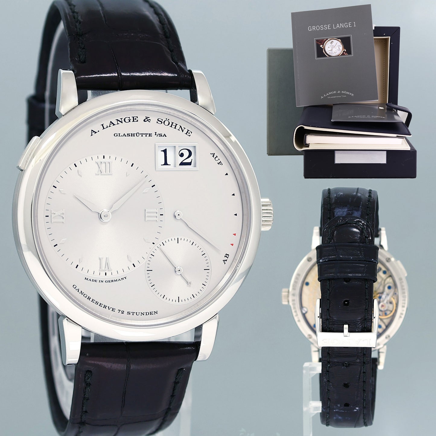 PAPERS A. Lange & Söhne A SAXONIA Platinum 40mm 117.025 Grand Watch Box