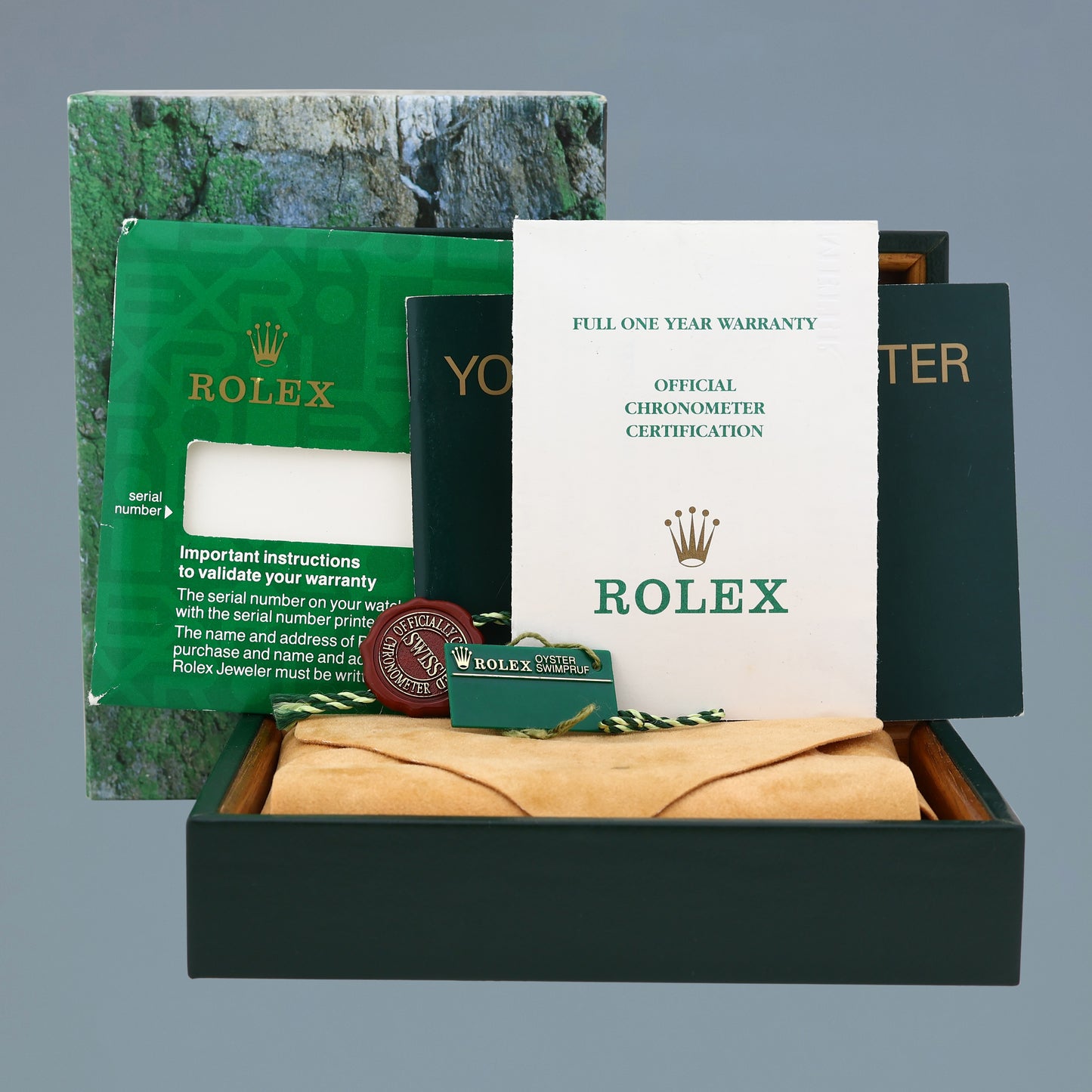 MINT PAPERS 2000 Rolex Explorer II 16570 Stainless Steel Black Dial GMT 40mm Watch Box