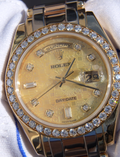 MINT Rolex Masterpiece Day Date 18948 Jubilee MOP Diamond Tridor Rose Gold Watch