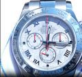 NEW STICKERS PAPERS Rolex Daytona 116509 Meteorite Roman White Gold Chrono Watch