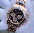 2024 NEW PAPERS Rolex Daytona Cosmograph 40mm Rose Gold Black 126505 Watch Box