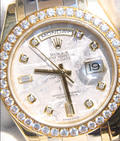 2013 MINT PAPERS Rolex Meteorite Masterpiece Diamond 18948 Tridor Rose Gold Watch