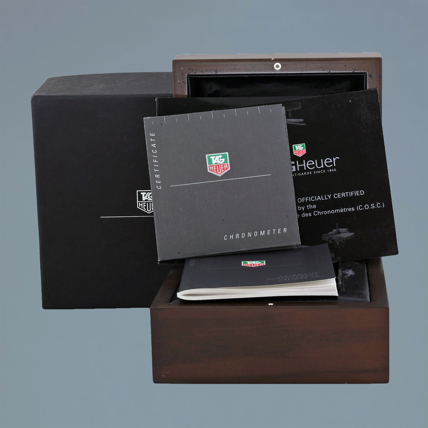 MINT TAG Heuer Link Calibre 36 CT511A Black Dial Steel Calibre Steel 42mm Watch Box