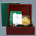 2006 MINT PAPERS Rolex Daytona White Gold 116519 Meteorite Roman Leather Watch