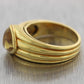 Cartier Vintage Estate 18k Yellow Gold 0.15ctw Diamond & Citrine Ring & Box