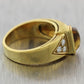 Cartier Vintage Estate 18k Yellow Gold 0.15ctw Diamond & Citrine Ring & Box