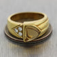 Cartier Vintage Estate 18k Yellow Gold 0.15ctw Diamond & Citrine Ring & Box