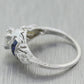1930s Antique Art Deco 14k White Gold 0.60ctw Diamond Engagement Ring