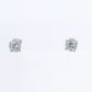 GIA 1.87ct Round Brilliant I-J VS2-VVS2 Diamond 14k White Gold Stud Earrings