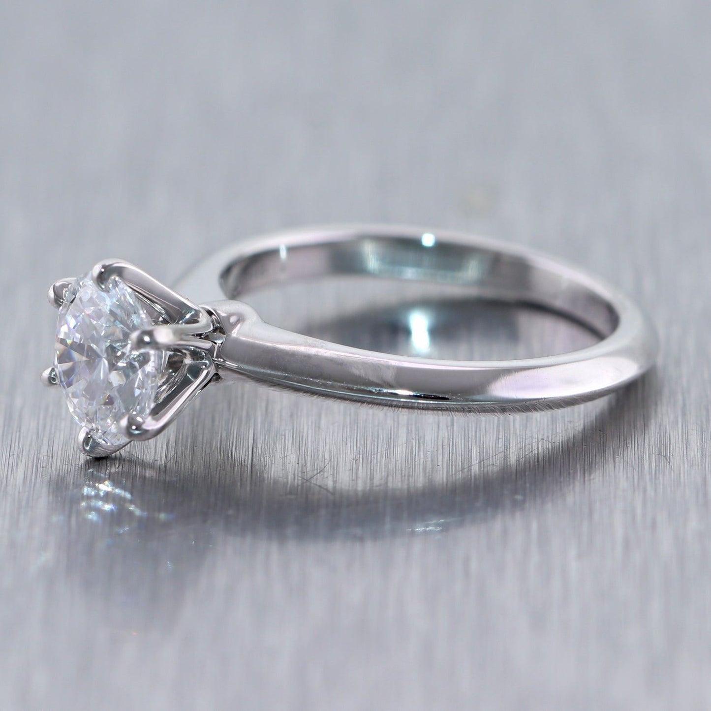 Tiffany & Co. Platinum 1.34ct Diamond Solitaire Engagement Ring