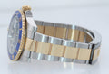 2015 MINT BOX PAPERS Rolex Submariner Blue Ceramic 116613 Two Tone Gold Watch